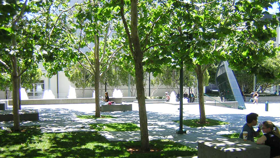 Photo of the Upper East Garden at Yerba Buena Gardens