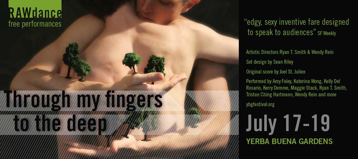 Postcard for Through my fingers to the deep