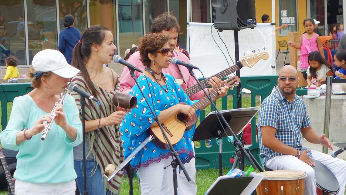 Photo of Venezuelan Music Project performing at Yerba Buena Children's Garden in San Francisco