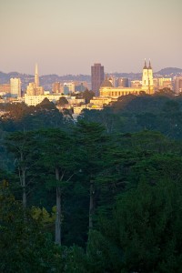 Bearnice's favorite view of SF from Strawberry Hill. Photo by Agunther.