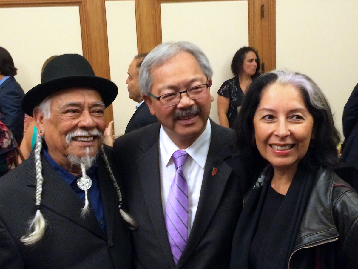 Dr. Loco, Mayor Ed Lee, and Linda Lucero