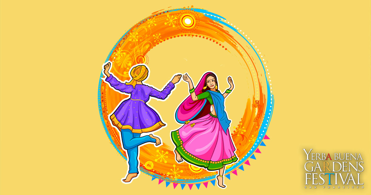 Illustration of two people dancing