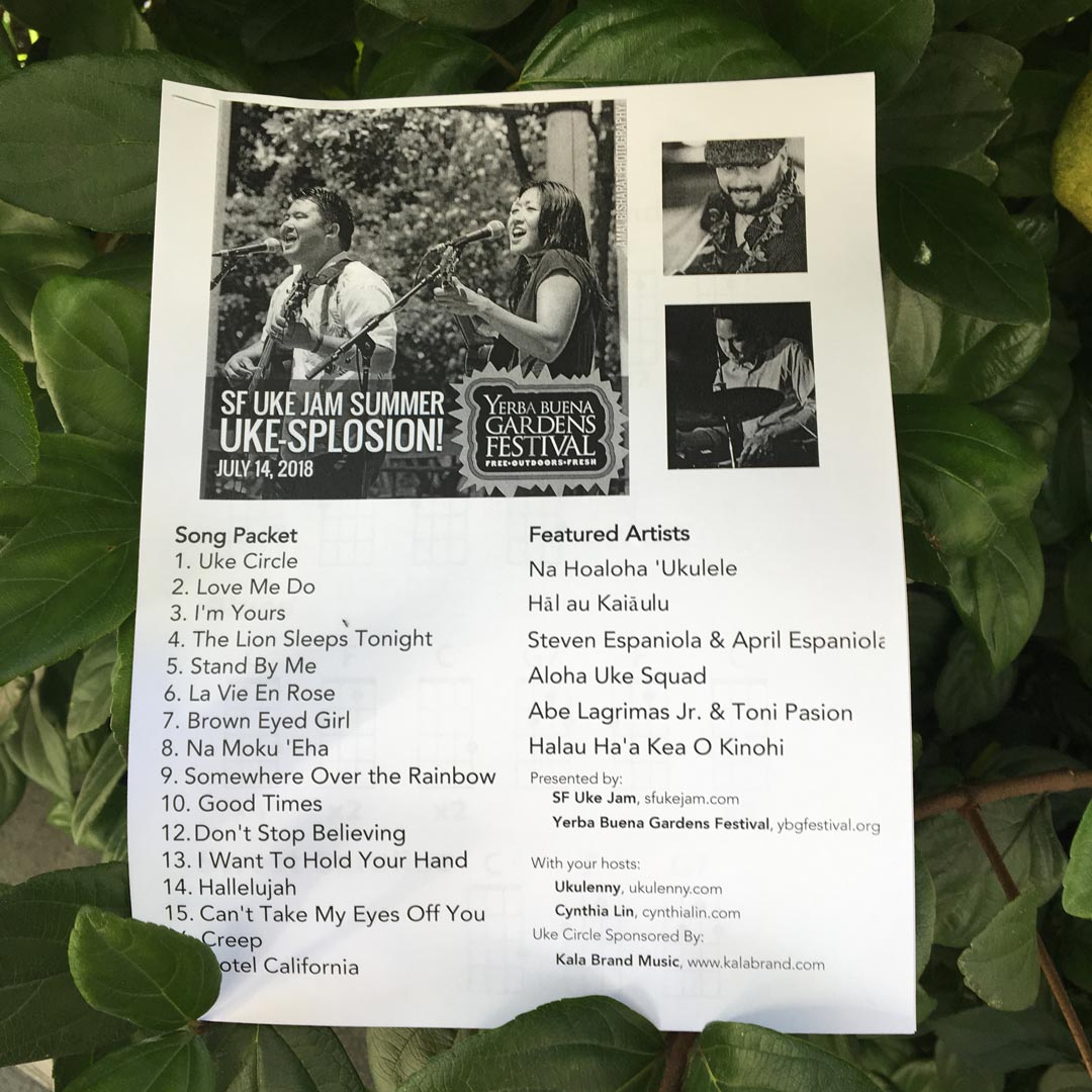 Photo of the 2018 Summer Uke-splosion! Chord Packet