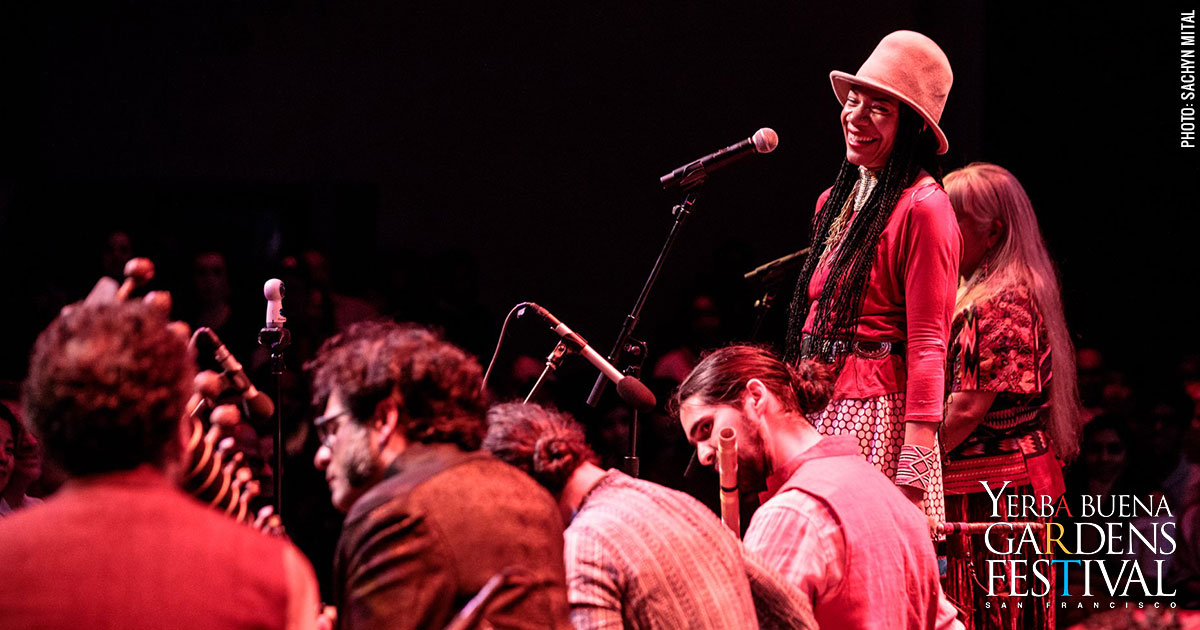 Photo of musicians Martha Redbone and Brooklyn Raga Massive, by Sachyn Mital