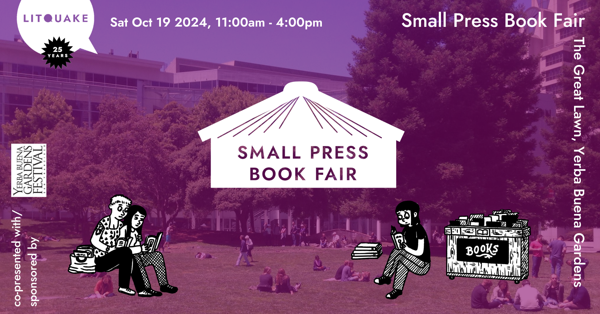 Litquake 2024 Small Press Book Fair graphic