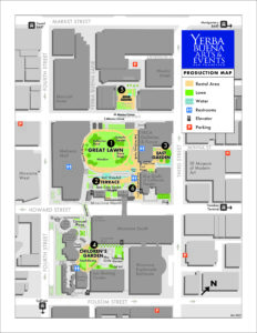 Yerba Buena Gardens Production Map