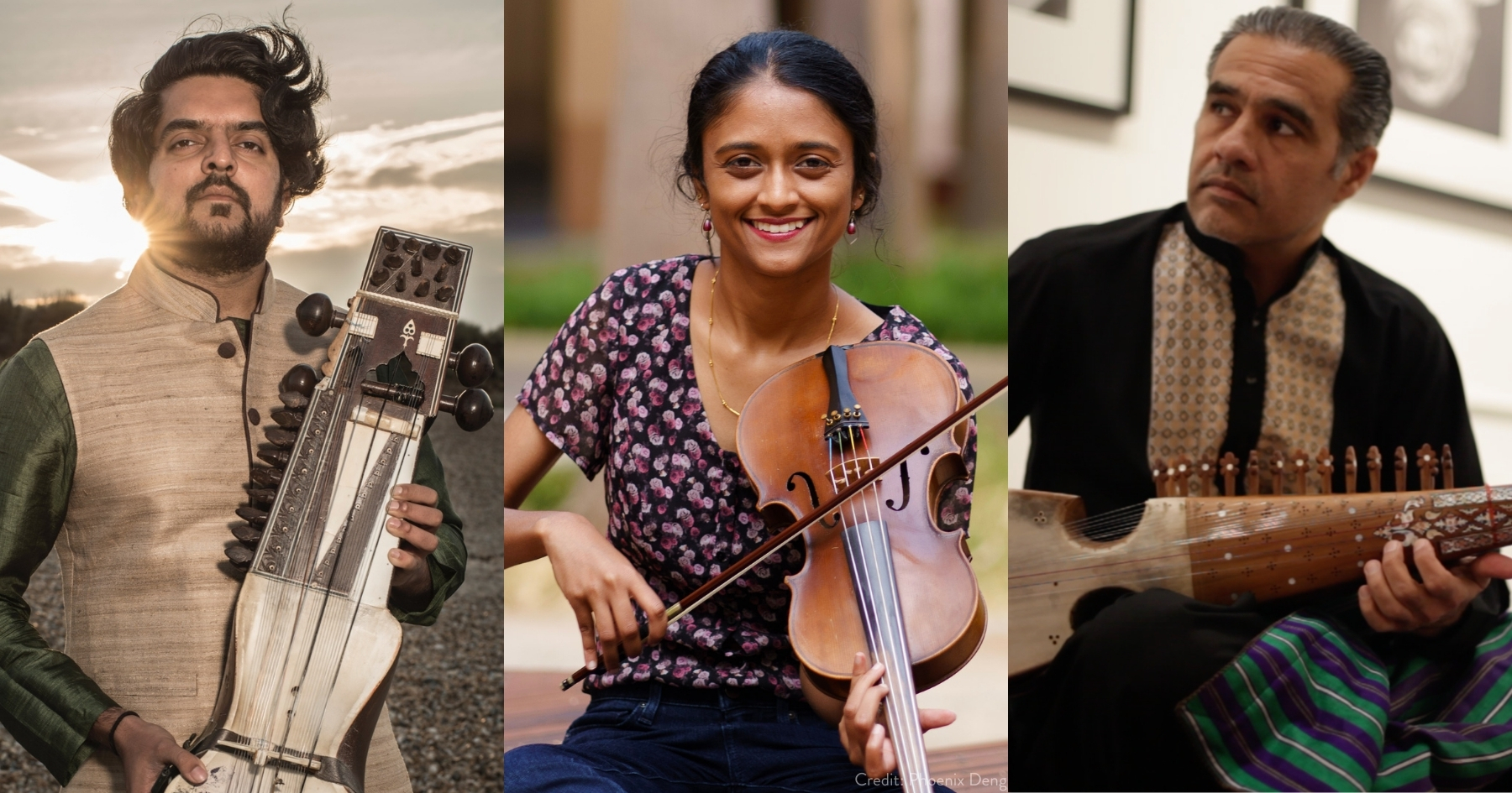 Collage photo of Sruti Sarathy, Siddique Ahmed, Suhail Yusuf Khan